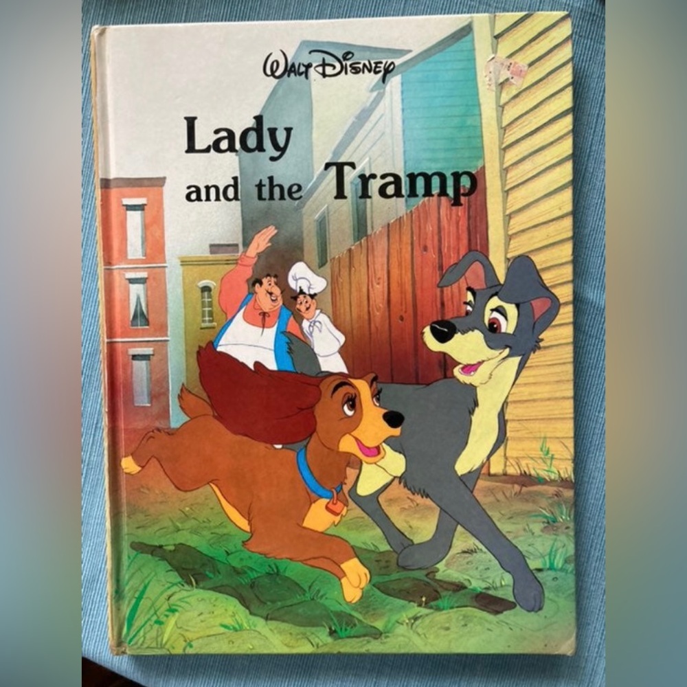 Vintage Large Disney “Lady and the Tramp” Hardback Book